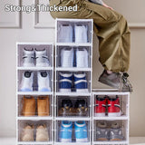 Easy Assemble Shoe Box Foldable Rack 3/6 Layers Storage Transparent Drawers - 3-Tier - Extra Image