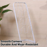 Metal Floor Standing Slipper Rack for Entryway Hallway Bathroom - Rear View