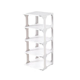 4/5Tier Shoe Rack Organizer Shelf Space Saving Storage Stand For Entryway Home - 4-Tier - Close-Up Angle