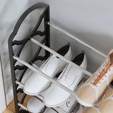 Four Layer Shoe Rack Storage Organizer Multi Tier Shoe Shelf for Entryway Closet - White