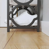 Four Layer Shoe Rack Storage Organizer Multi Tier Shoe Shelf for Entryway Closet - White - Extra Image