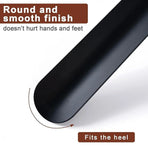 Long Handle Shoe Horn 42 cm Black with Brown Handle Sleeve, 1 Piece