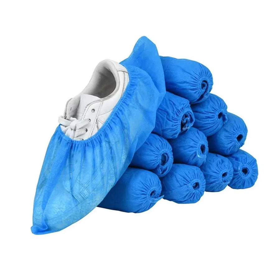 Disposable Non-woven Shoe Covers Anti Slip Boot Cleaning Overshoes 25-100 Pairs - 50 Pairs