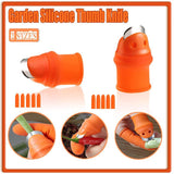Garden Silicone Thumb Knife Finger Cutter Vegetable Harvesting Tool Picking Aid - L