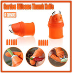 Garden Silicone Thumb Knife Finger Cutter Vegetable Harvesting Tool Picking Aid - L