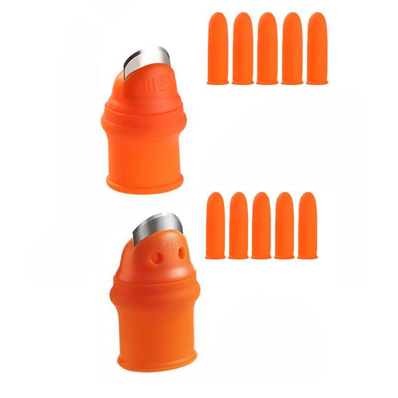 Garden Silicone Thumb Knife Finger Cutter Vegetable Harvesting Tool Picking Aid - S