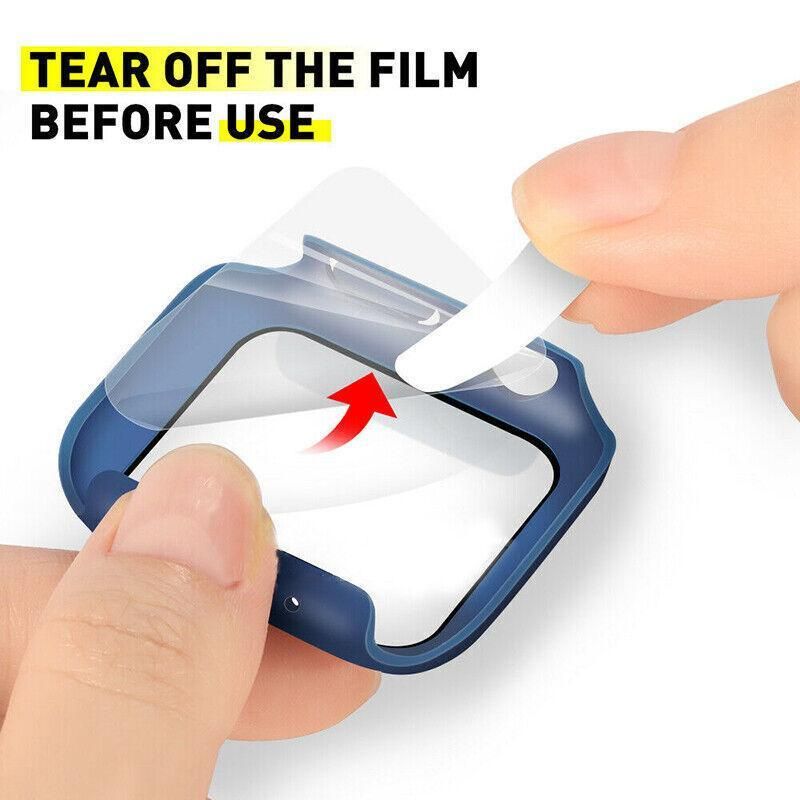 For Apple Watch Iwatch Series Se 6 5 4 3 2 1 Case Full Glass Cover 38 40 42 44Mm