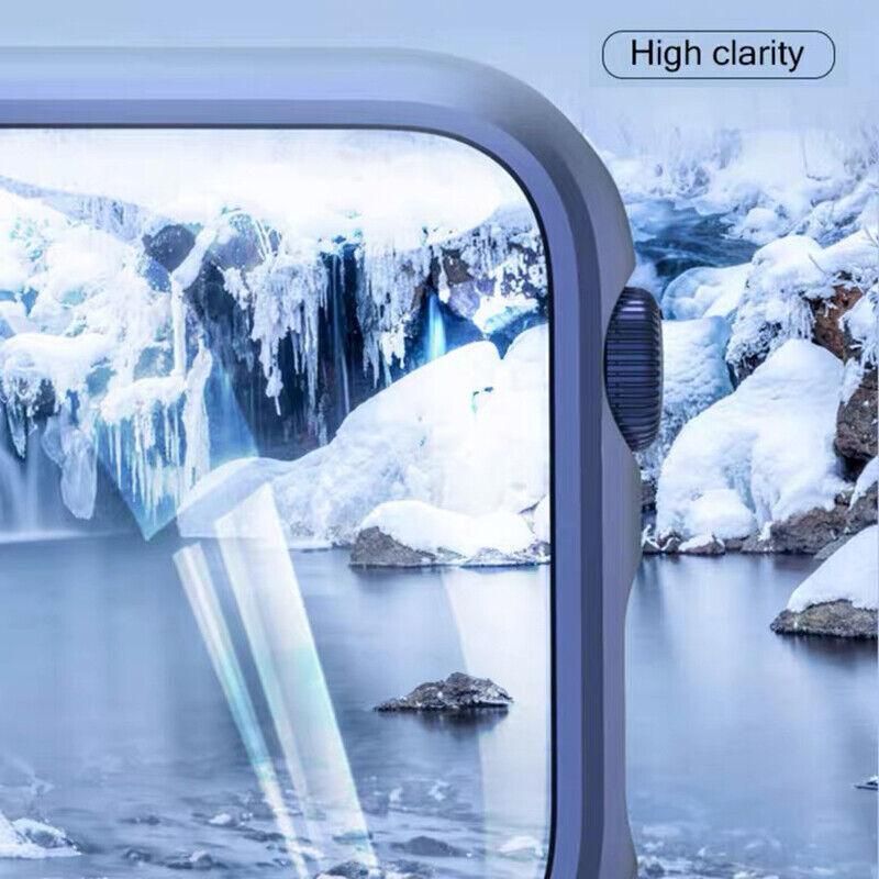 For Apple Watch Iwatch Series Se 6 5 4 3 2 1 Case Full Glass Cover 38 40 42 44Mm