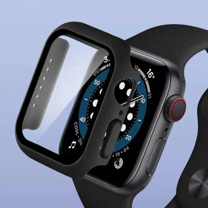 For Apple Watch Iwatch Series Se 6 5 4 3 2 1 Case Full Glass Cover 38 40 42 44Mm