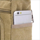 Retro Men'S Canvas Shoulder Messenger Bag Crossbody Satchel Travel Man'S Bags Au - Army Green
