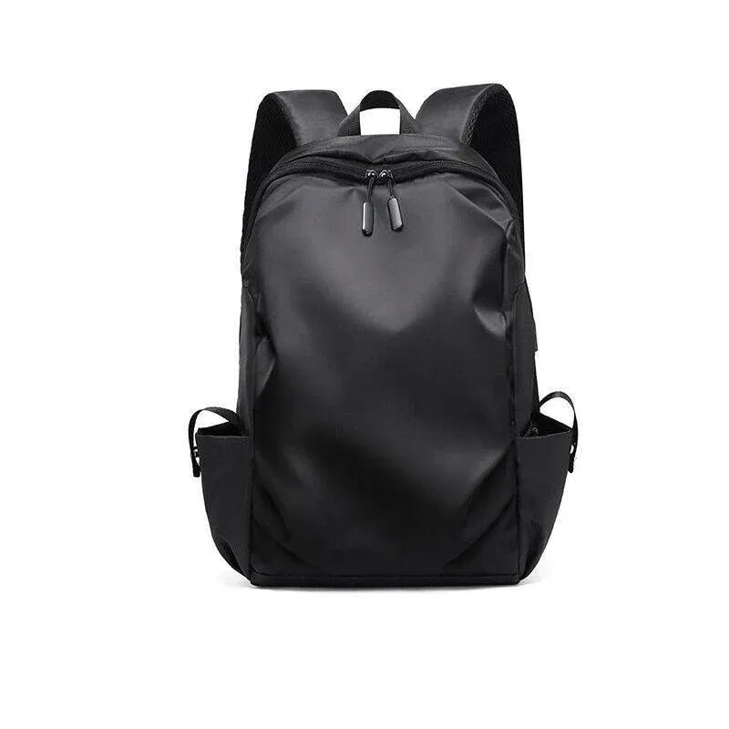 Mens Backpack Large Capacity Waterproof Schoolbag Laptop Work Travel Bag - Black
