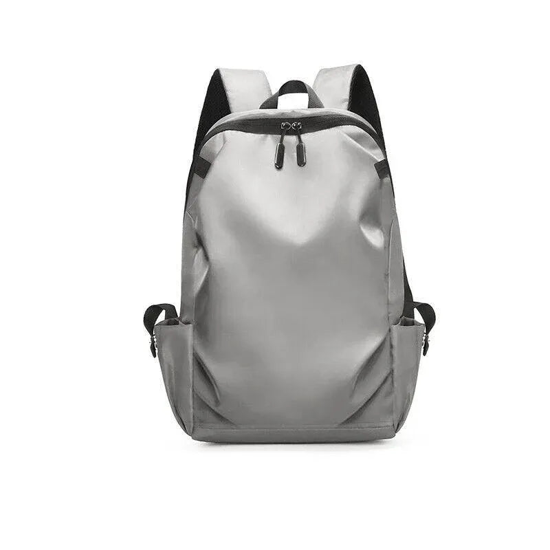Mens Backpack Large Capacity Waterproof Schoolbag Laptop Work Travel Bag - Grey