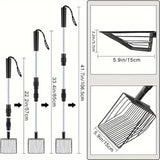 3in1 Chicken Coop Cleaning Scoop Poop Picker Tool for Waste Removal Durable Use - Side View