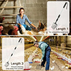 3in1 Chicken Coop Cleaning Scoop Poop Picker Tool for Waste Removal Durable Use