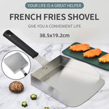 Stainless Steel Flat Bottom Food Spatula Cooking Spatula Kitchen Utensil Tools - Extra Image