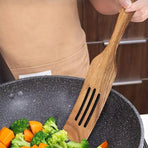 5pcs Wooden Spatula Set Kitchen Cooking Utensils Wooden Spatula for Cooking
