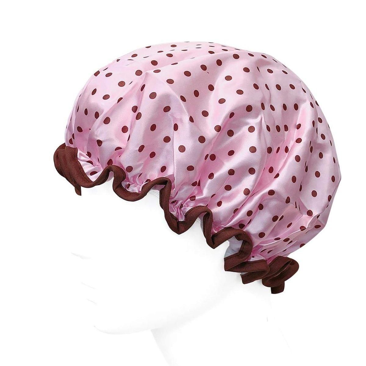 Woman Shower Cap Reusable Long Hair Large Turban Bathroom Waterproof Hair Cap - Coconut Tree