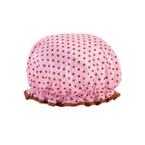 Woman Shower Cap Reusable Long Hair Large Turban Bathroom Waterproof Hair Cap - Coconut Tree - Extra Image