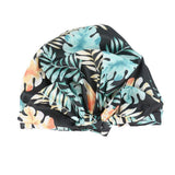 Woman Shower Cap Reusable Long Hair Large Turban Bathroom Waterproof Hair Cap - Streak - Close-Up Angle