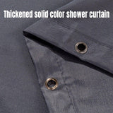 Solid Color Waterproof Shower Curtain Bathroom Decor Resistant Fabric Liner - Blue - 45-Degree Angle