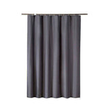 Solid Color Waterproof Shower Curtain Bathroom Decor Resistant Fabric Liner - Blue - Close-Up Angle