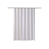 Solid Color Waterproof Shower Curtain Bathroom Decor Resistant Fabric Liner - Blue - Low Angle