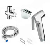 Shower Head Toilet Spray Douche Hand Held Bidet Jet Shattaf Kit Chrome Sprayer