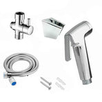 Shower Head Toilet Spray Douche Hand Held Bidet Jet Shattaf Kit Chrome Sprayer