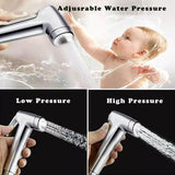 Shower Head Toilet Spray Douche Hand Held Bidet Jet Shattaf Kit Chrome Sprayer