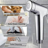 Shower Head Toilet Spray Douche Hand Held Bidet Jet Shattaf Kit Chrome Sprayer - Extra Image