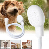 Pet Shower Spray  Hose Single Tap Sink Bath Washing Holder Dog Head  Attachment - Low Angle
