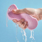 Exfoliating Shower Body Sponge Ultra Soft Bath Scrubber for Gentle Daily Use - White