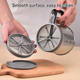 Semi Automatic Handheld Flour Sieve Fine Mesh Food Grade Baking Sifter - Top-Down View