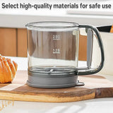 Semi Automatic Handheld Flour Sieve Fine Mesh Food Grade Baking Sifter - Low Angle