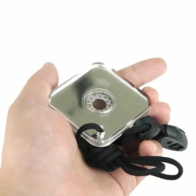 Acrylic Emergency Signal Mirror For Outdoor Survival Rescue And Camping Use