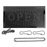 LED Open Sign Light 48x25cm Neon Display Board with Hanging Chain for Shop Use - Front View