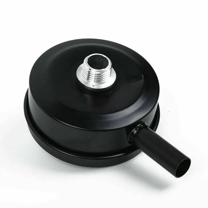 2 Pcs Compressor Male Threaded 20Mm Air Intake Silencer Filter Black Metal Shell