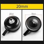 2 Pcs Compressor Male Threaded 20Mm Air Intake Silencer Filter Black Metal Shell