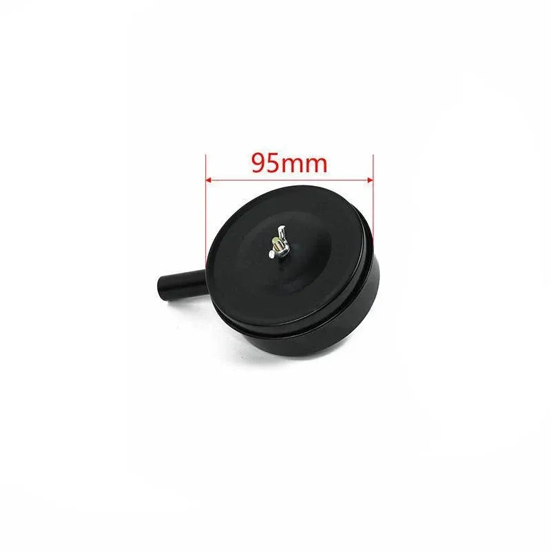 2 Pcs Compressor Male Threaded 20Mm Air Intake Silencer Filter Black Metal Shell