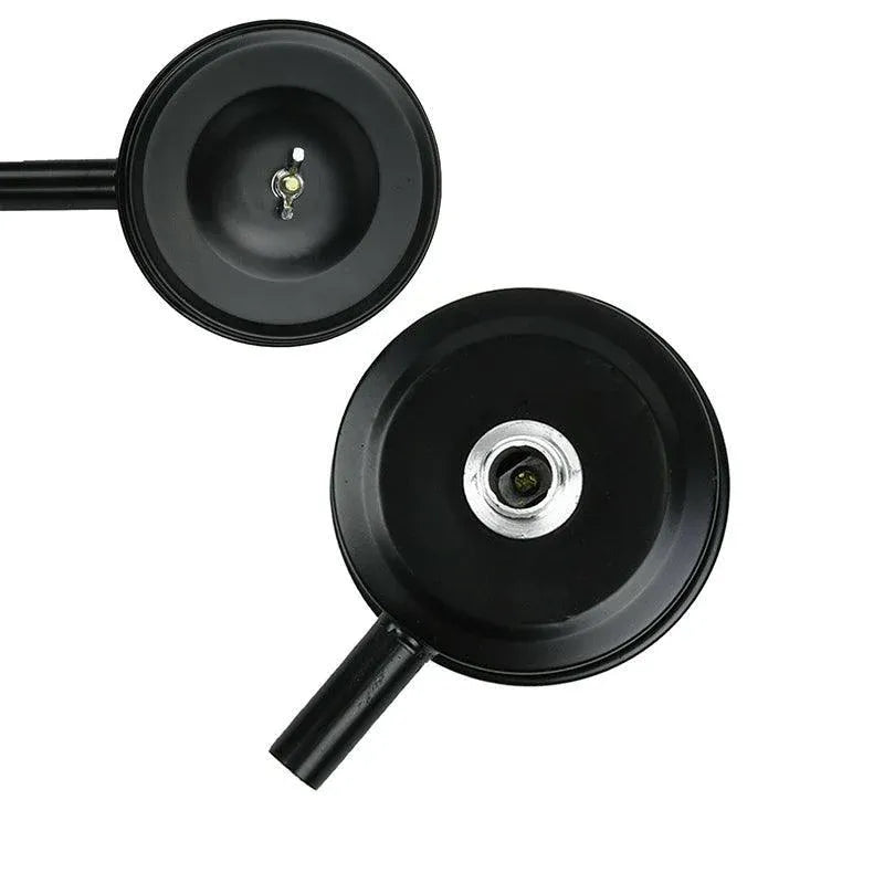 2 Pcs Compressor Male Threaded 20Mm Air Intake Silencer Filter Black Metal Shell