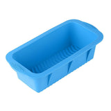 High Temperature Resistant Rectangular Silicone Cake Mold Baking Pan for Kitchen - Purple