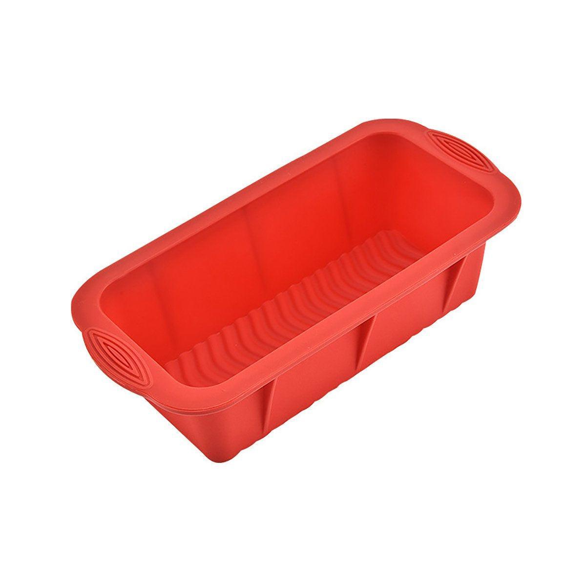 High Temperature Resistant Rectangular Silicone Cake Mold Baking Pan for Kitchen - Purple