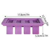 Silicone Butter Mould Nonstick Paste Mould Reusable Baking Tool for Kitchen Use - Side View