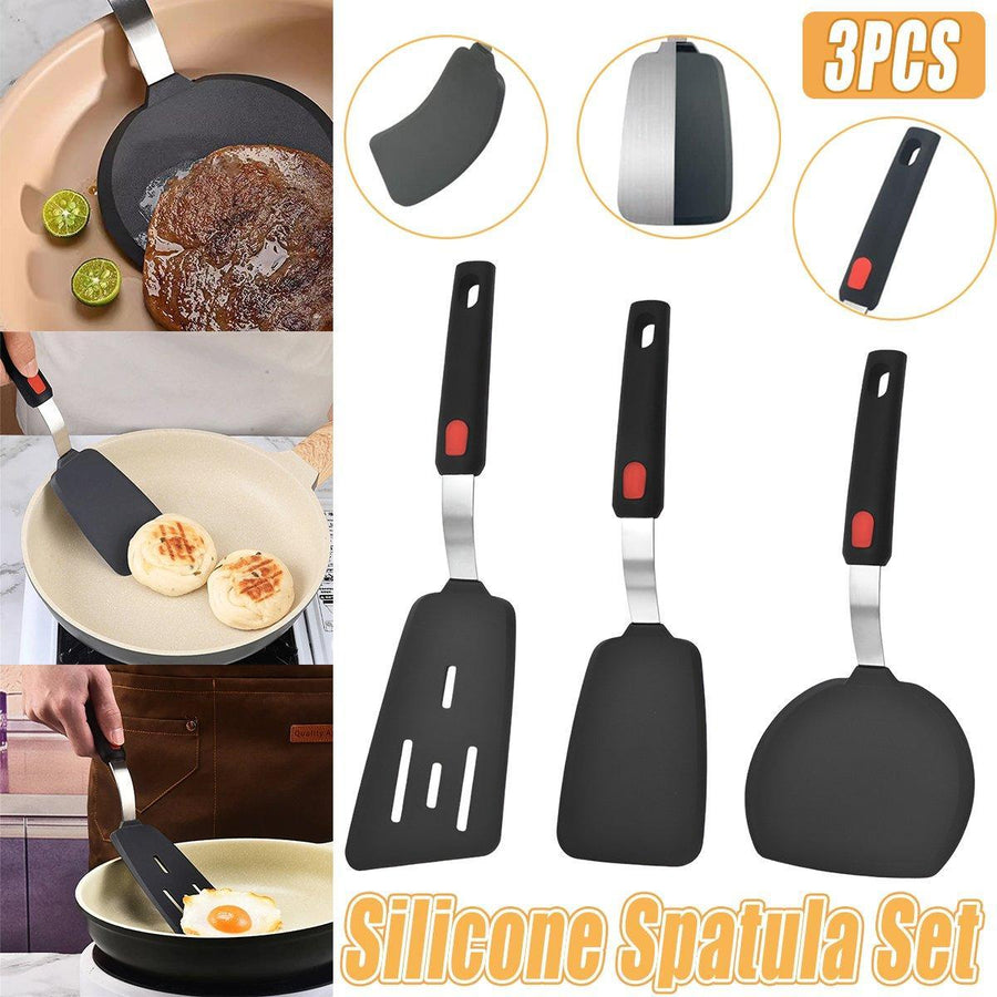 3PCS Silicone Spatula Kitchenware Silicone Cooking Spatula Kitchen Tool Set
