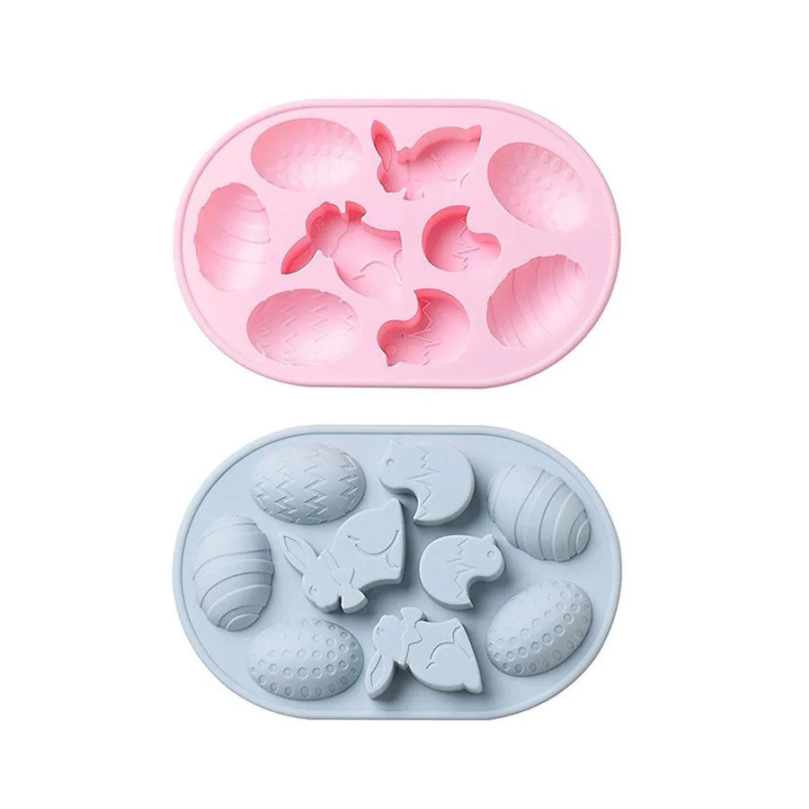 2-Piece Easter Egg and Rabbit Mould Set