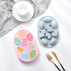2-Piece Easter Egg and Rabbit Mould Set
