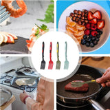 2PCS Silicone Heat Resistant Flexible Cooking Forks Dishwasher Safe Kitchen - Blue-Green - Extra Image