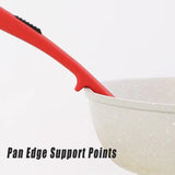 2PCS Silicone Heat Resistant Flexible Cooking Forks Dishwasher Safe Kitchen - Red-Black - Extra Image