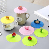 6PCS Silicone Tea Cup Lids Leak Proof Dustproof Universal Drink Covers for Mugs - Extra Image
