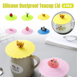 6PCS Silicone Tea Cup Lids Leak Proof Dustproof Universal Drink Covers for Mugs - Extra Image